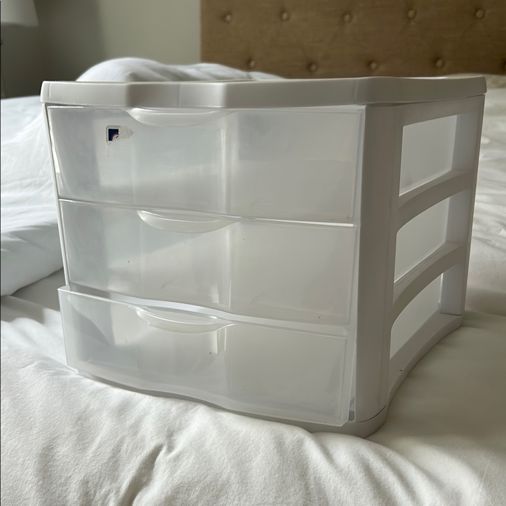 White 3-Drawer Storage Organizer